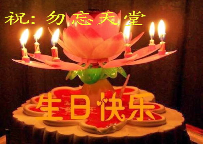 祝勿忘天堂生日快乐