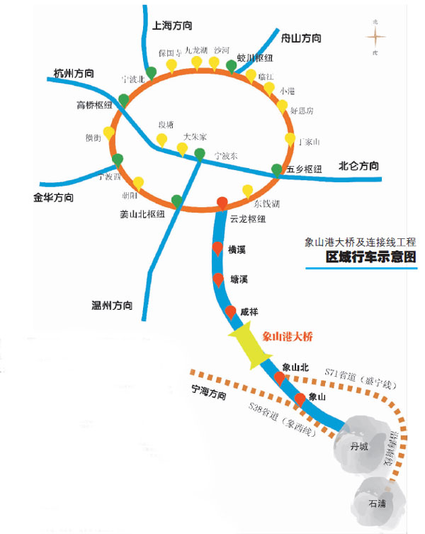 象山港大桥及连接线进入高速公路网　.jpg