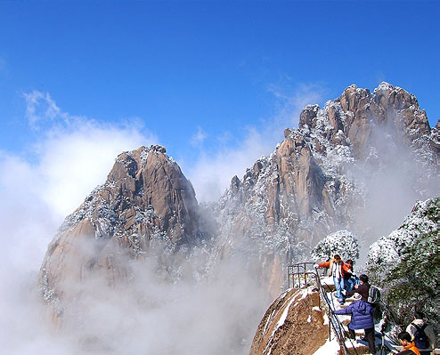 黄山冬景